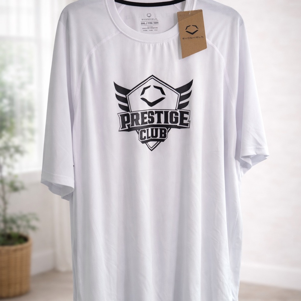 Prestige Club White Short Sleeve Men's Tee